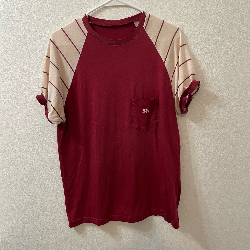 Dragon pocket t shirt red vintage 80s small
